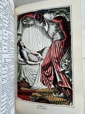 Vintage Complete Works of William Shakespeare Hardcover Book 1962 Illustrated